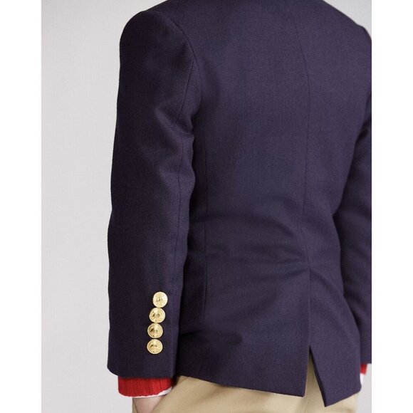 Polo Ralph Lauren The Iconic Doeskin Blazer Little Boys' Navy $475 - Size 8Y New - Picture 10 of 11